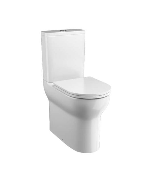Raised Height Comfort Toilet Suite – 450mm | Push Button | White