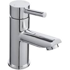 Monoblock Mixer Tap with Click Waste - Chrome